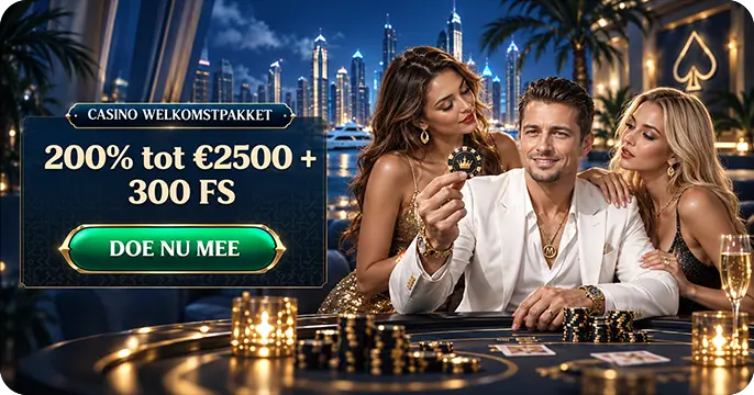 Millioner Casino welkomstbonus: 200% tot € 2500 + 300 gratis spins